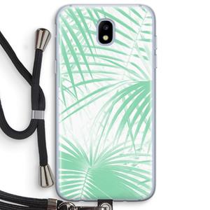 CaseCompany Palmbladeren: Samsung Galaxy J5 (2017) Transparant Hoesje met koord