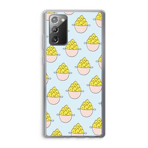 CaseCompany Citroenen: Samsung Galaxy Note 20 / Note 20 5G Transparant Hoesje