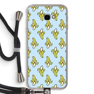 CaseCompany Bananas: Samsung Galaxy J4 Plus Transparant Hoesje met koord
