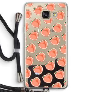 CaseCompany Just peachy: Samsung Galaxy A5 (2016) Transparant Hoesje met koord