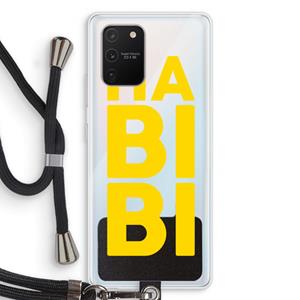 CaseCompany Habibi Majorelle : Samsung Galaxy S10 Lite Transparant Hoesje met koord