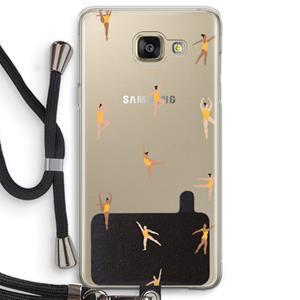 CaseCompany Dans #2: Samsung Galaxy A5 (2016) Transparant Hoesje met koord