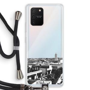 CaseCompany Marrakech Skyline : Samsung Galaxy S10 Lite Transparant Hoesje met koord