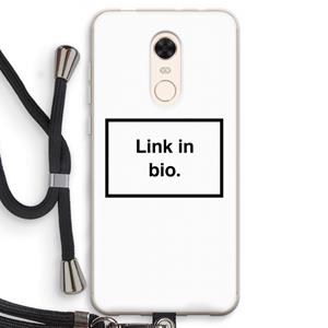 CaseCompany Link in bio: Xiaomi Redmi 5 Transparant Hoesje met koord