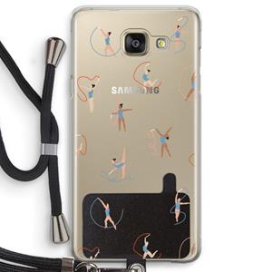 CaseCompany Dancing #3: Samsung Galaxy A5 (2016) Transparant Hoesje met koord