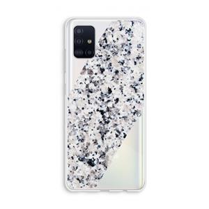 CaseCompany Gespikkelde marmer: Galaxy A51 4G Transparant Hoesje