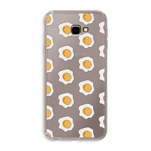 CaseCompany Bacon to my eggs #1: Samsung Galaxy J4 Plus Transparant Hoesje