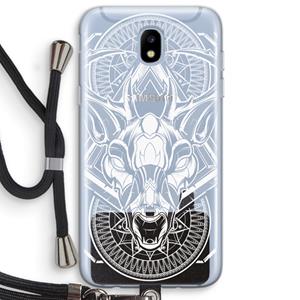 CaseCompany Oh Deer: Samsung Galaxy J5 (2017) Transparant Hoesje met koord