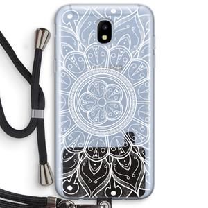 CaseCompany Roses Are Red: Samsung Galaxy J5 (2017) Transparant Hoesje met koord