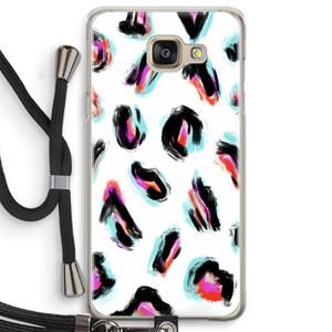 CaseCompany Cheetah color: Samsung Galaxy A5 (2016) Transparant Hoesje met koord