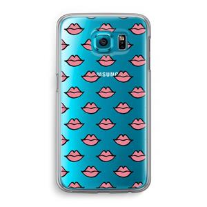 CaseCompany Lipjes: Samsung Galaxy S6 Transparant Hoesje