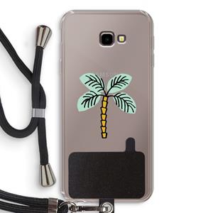 CaseCompany Palmboom: Samsung Galaxy J4 Plus Transparant Hoesje met koord