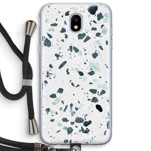 CaseCompany Terrazzo N°2: Samsung Galaxy J5 (2017) Transparant Hoesje met koord
