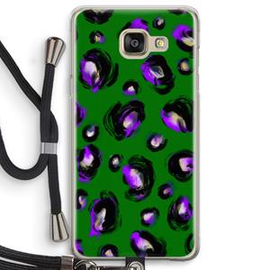 CaseCompany Green Cheetah: Samsung Galaxy A5 (2016) Transparant Hoesje met koord