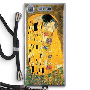 CaseCompany Der Kuss: Sony Xperia XZ1 Transparant Hoesje met koord
