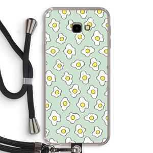 CaseCompany Spiegeleitjes: Samsung Galaxy J4 Plus Transparant Hoesje met koord