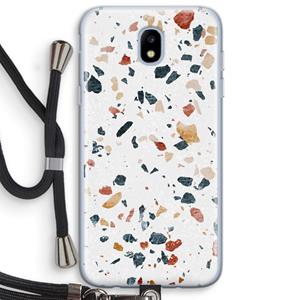 CaseCompany Terrazzo N°4: Samsung Galaxy J5 (2017) Transparant Hoesje met koord