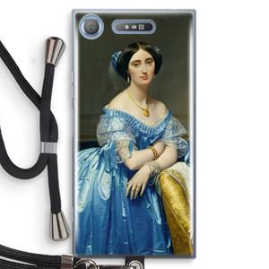 CaseCompany Eleonore: Sony Xperia XZ1 Transparant Hoesje met koord