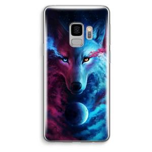 CaseCompany Where Light And Dark Meet: Samsung Galaxy S9 Transparant Hoesje