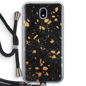 CaseCompany Terrazzo N°7: Samsung Galaxy J5 (2017) Transparant Hoesje met koord
