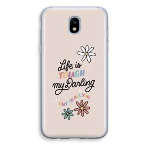 CaseCompany Tough Life: Samsung Galaxy J5 (2017) Transparant Hoesje