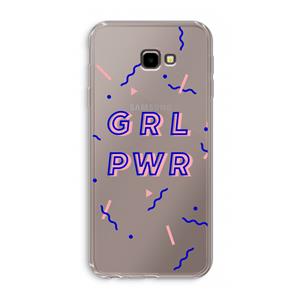 CaseCompany GRL PWR: Samsung Galaxy J4 Plus Transparant Hoesje