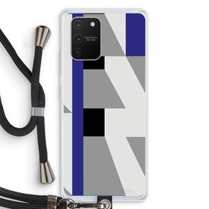 CaseCompany Gestalte 2: Samsung Galaxy S10 Lite Transparant Hoesje met koord
