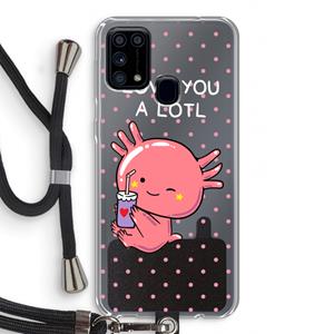 CaseCompany Love You A Lotl: Samsung Galaxy M31 Transparant Hoesje met koord