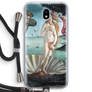 CaseCompany Birth Of Venus: Samsung Galaxy J5 (2017) Transparant Hoesje met koord