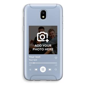 CaseCompany Music Player: Samsung Galaxy J5 (2017) Transparant Hoesje