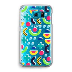 CaseCompany 8-bit N°1: Samsung Galaxy S6 Transparant Hoesje