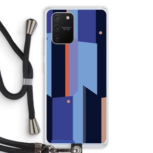 CaseCompany Gestalte 3: Samsung Galaxy S10 Lite Transparant Hoesje met koord