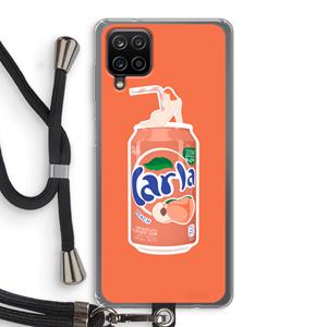 CaseCompany S(peach)less: Samsung Galaxy A12 Transparant Hoesje met koord
