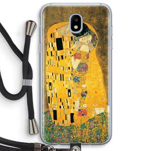 CaseCompany Der Kuss: Samsung Galaxy J5 (2017) Transparant Hoesje met koord