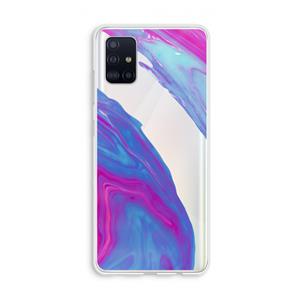 CaseCompany Zweverige regenboog: Galaxy A51 4G Transparant Hoesje