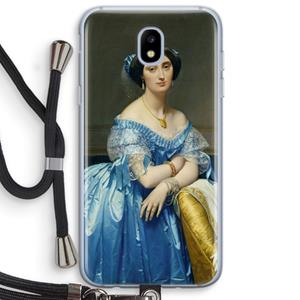 CaseCompany Eleonore: Samsung Galaxy J5 (2017) Transparant Hoesje met koord