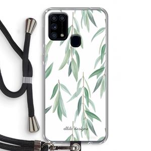 CaseCompany Branch up your life: Samsung Galaxy M31 Transparant Hoesje met koord