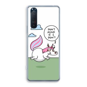 CaseCompany Unicorn: Sony Xperia 5 II Transparant Hoesje