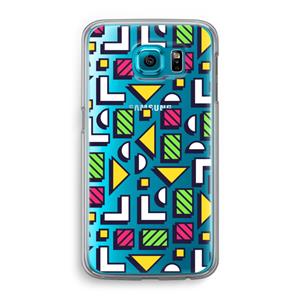 CaseCompany 8-bit N°4: Samsung Galaxy S6 Transparant Hoesje