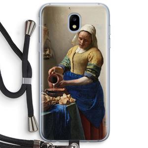CaseCompany The Milkmaid: Samsung Galaxy J5 (2017) Transparant Hoesje met koord