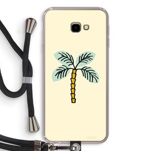 CaseCompany Palmboom: Samsung Galaxy J4 Plus Transparant Hoesje met koord