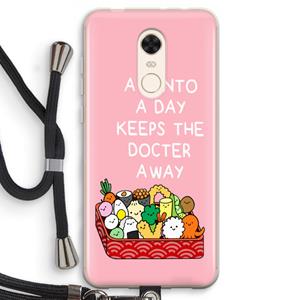 CaseCompany Bento a day: Xiaomi Redmi 5 Transparant Hoesje met koord