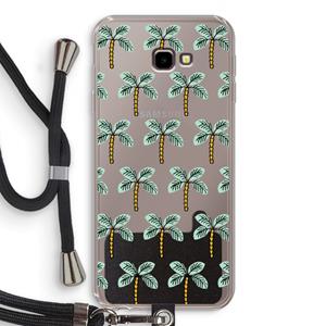 CaseCompany Paradise: Samsung Galaxy J4 Plus Transparant Hoesje met koord