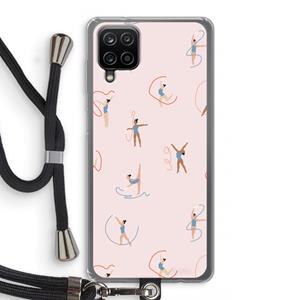 CaseCompany Dancing #3: Samsung Galaxy A12 Transparant Hoesje met koord