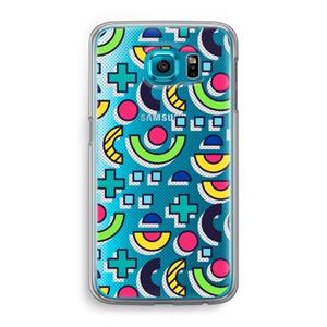 CaseCompany 8-bit N°6: Samsung Galaxy S6 Transparant Hoesje