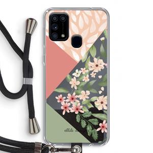 CaseCompany Sweet heaven geometrics: Samsung Galaxy M31 Transparant Hoesje met koord