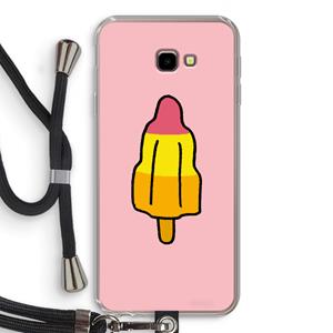 CaseCompany Raketijsje: Samsung Galaxy J4 Plus Transparant Hoesje met koord