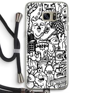 CaseCompany Vexx Mixtape #2: Samsung Galaxy S7 Edge Transparant Hoesje met koord
