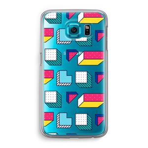 CaseCompany 8-bit N°7: Samsung Galaxy S6 Transparant Hoesje