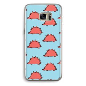 CaseCompany Dinosawrr: Samsung Galaxy S7 Edge Transparant Hoesje